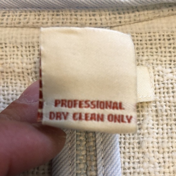 Sundance Womens Blazer Jacket Sz 10 Blue Fringe Tweed Western Boho Cottagecore - Picture 8 of 8